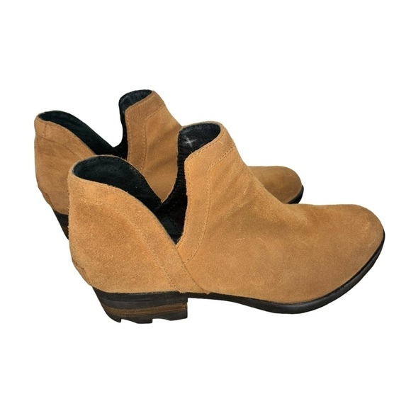 Sorel Women's Size 8  Lolla Cut-Out Ankle Booties Suede Upper Brown Bohemian - Picture 3 of 9